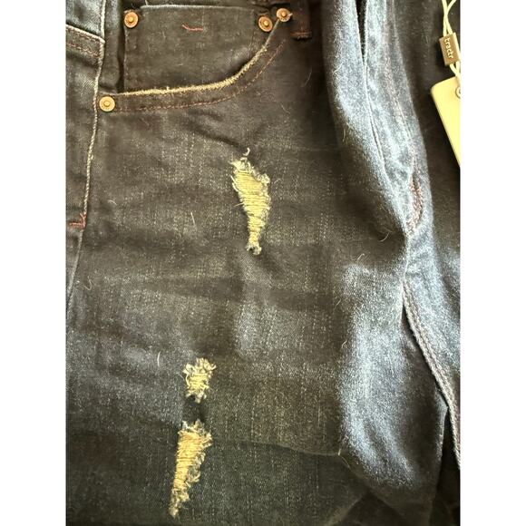 NWT Tractr Nina Skinny Jean Size‎ 6 Indigo Blue Distressed Modern Look - Picture 6 of 11